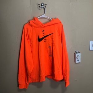 Bright Orange Plus Nike Sweatshirt New With Tags